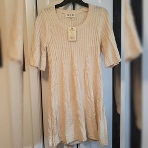 Cream sweater Dress